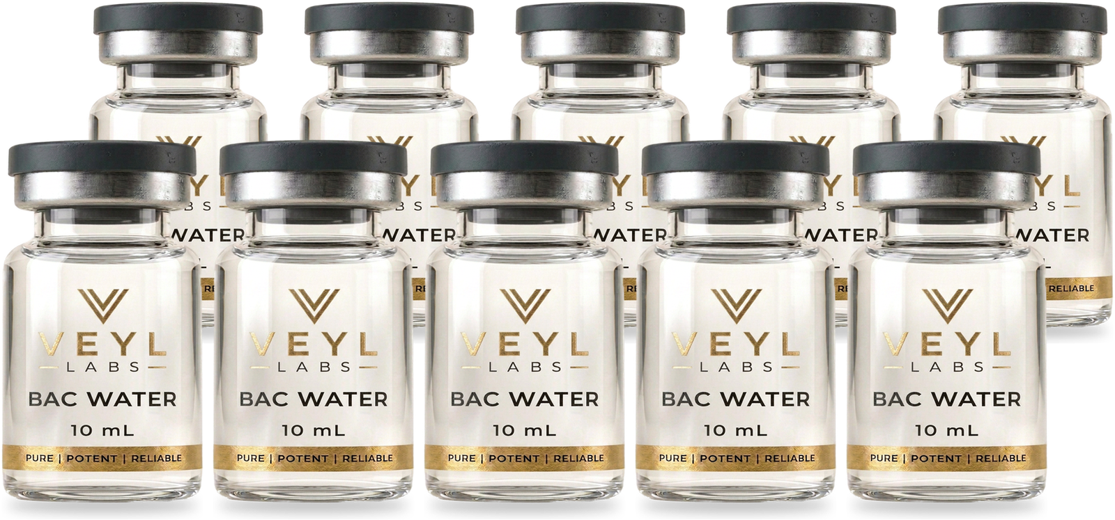 Veyl Labs BAC Water 10-vial pack