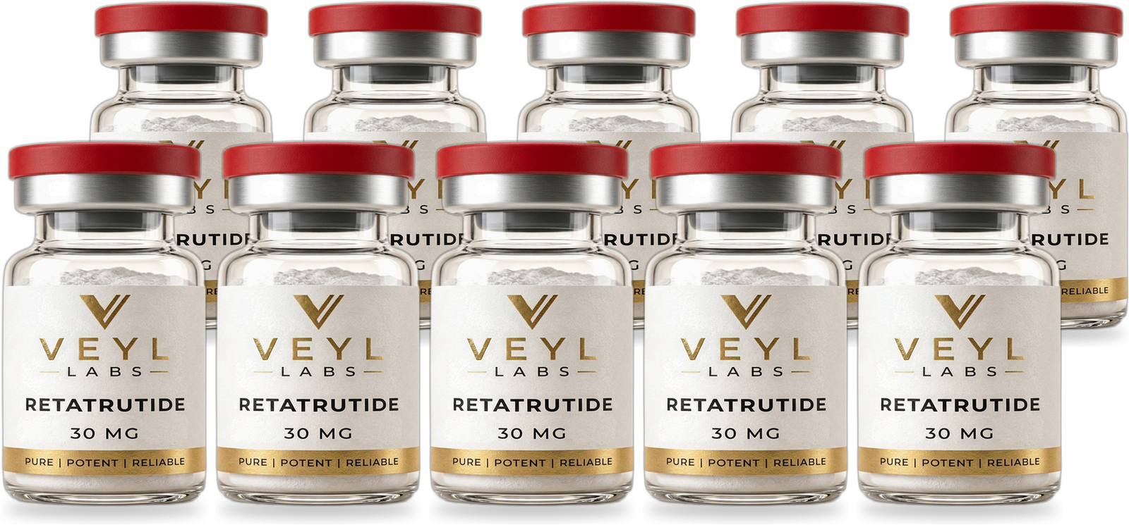 Veyl Labs Retatrutide · GLP-1 / GIP / glucagon (triple) 10-vial pack