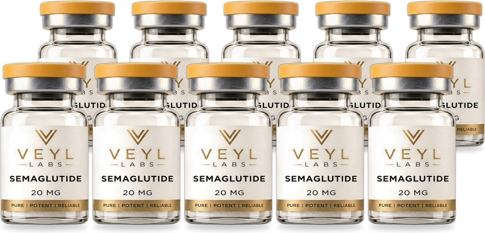 Veyl Labs Semaglutide · GLP-1 10-vial pack
